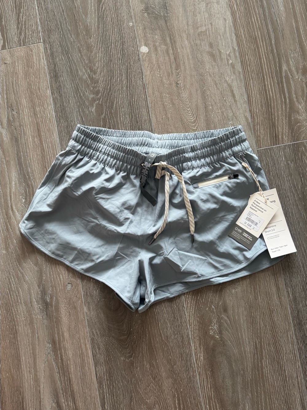 Vuori Light Gray Women's Performance Shorts